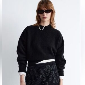 Mockneck Black Sweater